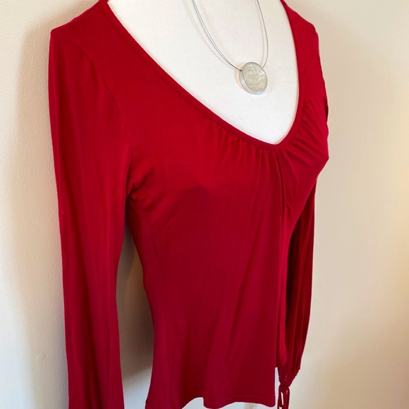 Etam vintage v-neck top - Picture 2 of 7